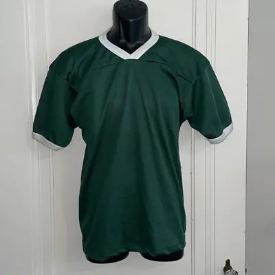 Nwot Vtg 80s Gator Athletics Dark Green Mesh Jersey T-shirt With White Trim • $25