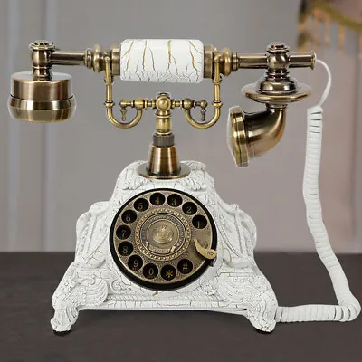 Vintage Telephone Antique Desk Phone Corded Retro Phone Rotary Antique Dial • $58