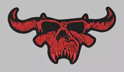 DANZIG Patch Iron On *8.5 INCH* Red High-Quality Samhain Misfits Patch 90s Metal • $10