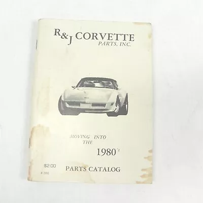 $13.98 • Buy Vintage 1980 R & J Corvette Parts Inc Chevrolet Parts Catalog Racing Restoration
