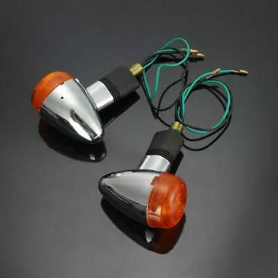 $29.99 • Buy 2PCS Turn Signal Amber Lights For Suzuki Boulevard C109R C50 C90 S 40 50 83 10mm