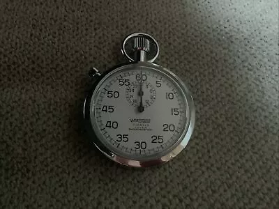 Vintage Wakmann 7 Jewel Stop Watch Swiss Made US Government Military Working • $50