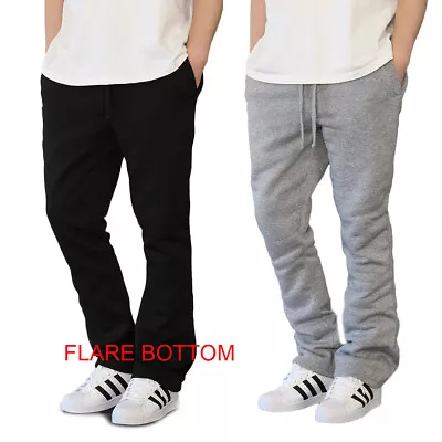 Victorious Men's Fleece Flared Joggr Sweatpants (s-3x) *6 Colors -fl91 • $16.50