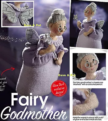 Original Alan Dart Knitting Pattern For Fairy Godmother & Magic Wand Toy Dolls • £4.75