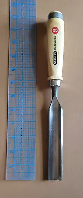 New Vintage Stanley Goldenberg 25mm Wood Chisel Gouge 16-954 Unhoned 1980s • $40.38