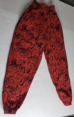 VINTAGE Adult Size Small Pants Club Surfer Beach Retro Gym Party RED BLACK 80s  • $28.95