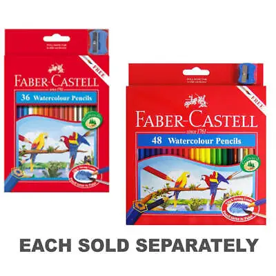 Faber Castell Coloured Water Soluble Pigments Water Color Pencils Non Toxic • $47.02