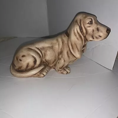 Cute Ceramic Dachshund Puppy/Dog Brown - Stands At 4” X 7” Long  Handcrafted • $11