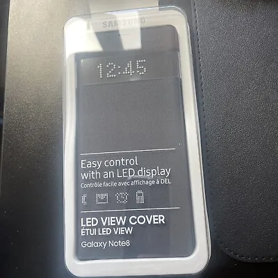 Official Genuine Original Samsung Galaxy Note 8 LED View Cover Case – Black • £39.99