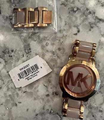 Michael Kors MK4324 - Neely Rose/Rose Gold One Size Watch Jewelry Womens • $79.98