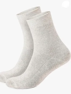 Special Thin Breathable Organic Linen Socks For Men Set - 5 Pieces Size 10-13 • $22.60