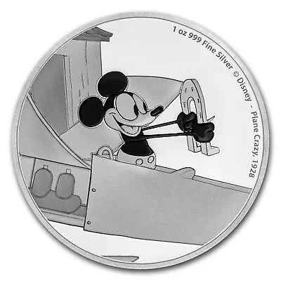 2016 1 Oz Silver $2 Mickey Through The Ages: Plane Crazy • $74.86