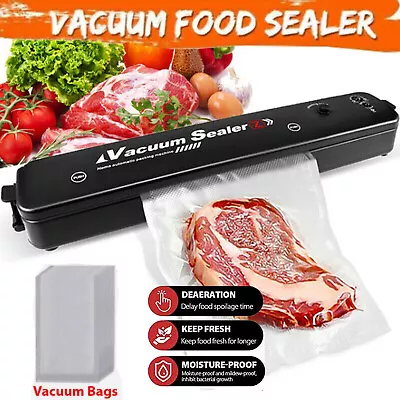Food Vacuum Sealer Machine Kitchen Fresh Storage Saver With 50Pcs Food Seal Bags • $6.26