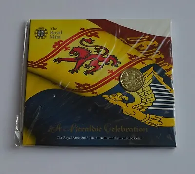 2015 Royal Arms £1 Brilliant Uncirculated Coin Pack Sealed • £16.95