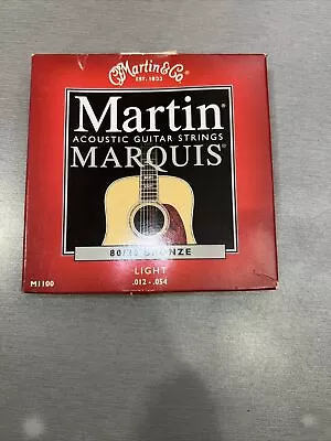 Martin M1100 Marquis Acoustic Guitar Strings Light • $9.60