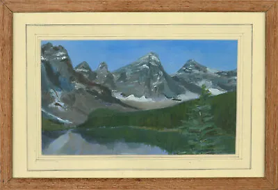 20th Century Gouache - Mount Edith Cavell • £51