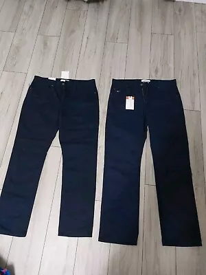 R.M Williams Navy Denim Jeans Size W36 L32 Zip. 2 Pairs. New. • £60