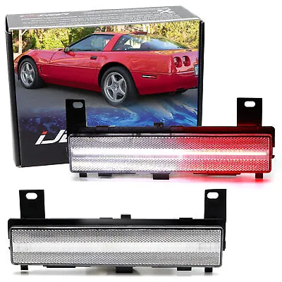 Clear Lens White/Red LED Rear Side Marker Lights For Chevy 1988-1996 C4 Corvette • $153