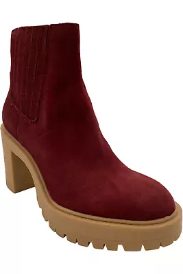 Dolce Vita Waterproof Leather Boots Caster H20 Maroon • $47.99