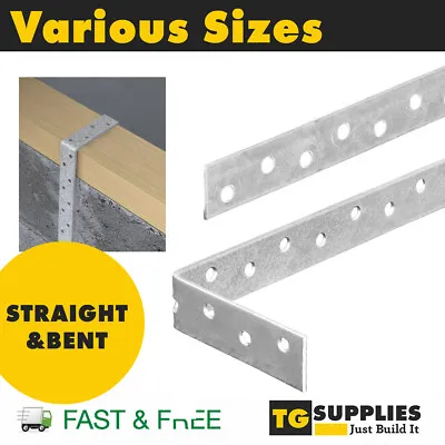 Galvanised Quality Restraint Light Duty Strap Flat And Bent Metal Strap  • £4.29