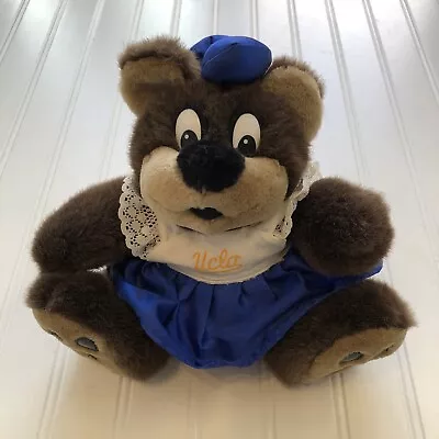 Vintage UCLA Bruins Bear Plush UCLA Apron Dress ASI 62960 Used Great Condition • $19.99