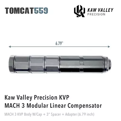 Kaw Valley MACH 3 Modular Linear Comp + 3  Spacer+Adapter  - 6  BARREL EXTENSION • $98.95