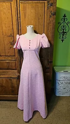 Vintage R. L. Lang Pink Dress From The 1970's In Excellent Condition - Size XS • $49