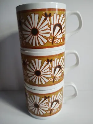 Vintage 1960's J&G Meakin Studio 3x Cups Retro • £12.50