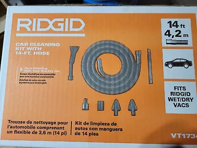 $39.99 • Buy 1-1/4 In. Car Cleaning Accessory Kit With 14-ft Hose For RIDGID Wet/Dry Shop Vac