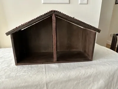 1960's VTG Wood Dark Stained Manger For Nativity • $22.50