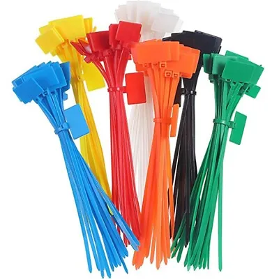  250 Pcs Wire Labels Electrical Cord Ties Cords Plastic Tags • £12.50