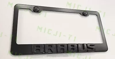 3D Brabus Mercedes Benz Emblem Stainless Steel License Plate Frame Rust Free • $22.99