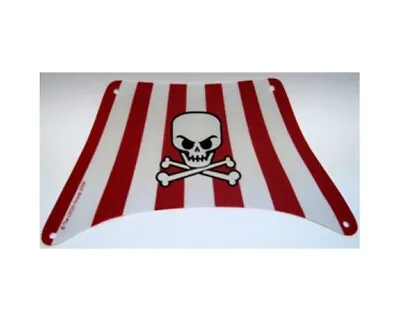 LEGO 6243 - Cloth Sail With Red Stripes Skull And Crossbones Pattern • $68.05