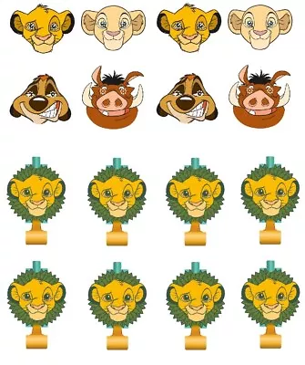 LION KING Birthday Party Favor Bundle For 8 Includes Party Mask And Blowouts • $11.99