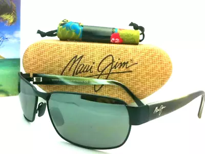 New MAUI JIM Sunglasses BLACK CORAL MJ 249-2M Black Frames Grey Polarized Lenses • $319.99