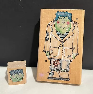 Penny Black FRIENDLY FRANK Frankenstein Halloween Monster Rubber Stamps Rare • $24.98