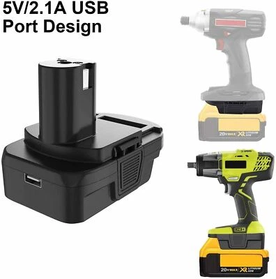$19.43 • Buy Battery Adapter 18V For DEWALT Milwaukee DM18RL To RYOBI POWER Tools AU
