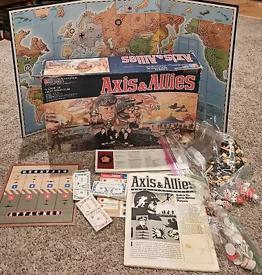 1984 Axis And Allies Game By Milton Bradley Complete In Good Condition Free Ship • $90