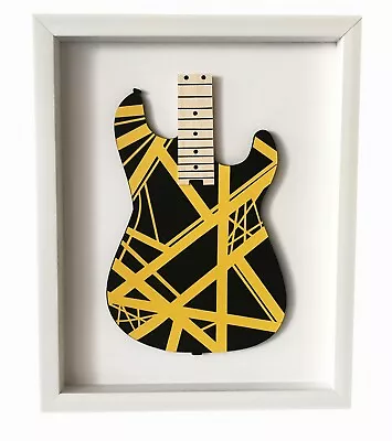 Eddie Van Halen Guitar Shadow Box - Musician Gifts - Custom Guitar 11x14 In  • $70