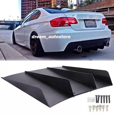 For E46 E90 E92 E93 F30 F31 Rear Diffuser 4Fins Bumper Chin Lip Splitter Spoiler • $61.23