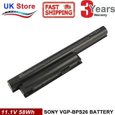 £28.99 • Buy Laptop Battery For Sony Vaio PCG-71911M VPCEH VGP-BPS26 VGP-BPS26A Win7 10 No CD