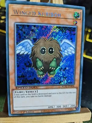 Winged Kuriboh Secret Rare SGX1-ENA06 NM Yugioh Card • £1.90