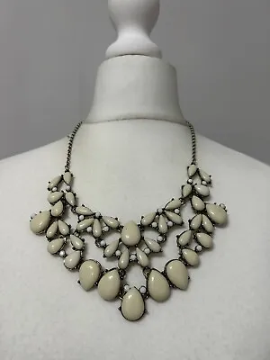 ACCESSORIZE Chunky Bib Necklace Statement Modern Focal Festival Summer Jewellery • £6.49