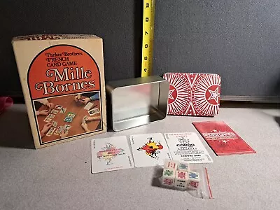 Vintage Card Game Mille Bornes & Parker Brothers French Card Game 1962 #2293L203 • $20
