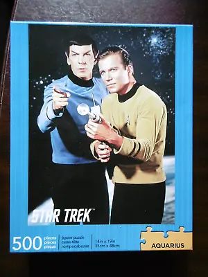 Aquarius 500 Piece Jigsaw Star Trek Spock & Kirk  Complete Vgc Original Series • £12.79