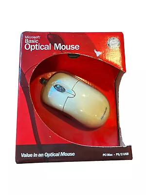 NEW Microsoft Basic Optical Mouse 2003 (PS/2 USB Wired Mouse) • $19.99