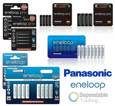 £19.99 • Buy Panasonic Eneloop Classic & Pro AA / AAA Rechargeable Batteries 750 1900 2500mAh