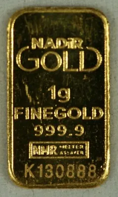 1 Gram .9999 Fine Pure Gold Bar W/Copy Of 1933 Gold Confiscation Order • $102