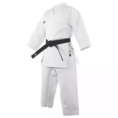 Adidas Kids Karate Gi WKF Approved Club Suit Uniform White K220C Childrens • £37.99