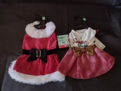 Dog Mrs Claus Costume And Christmas Dress XXS • $10
